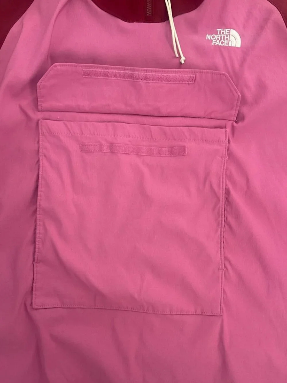 The North Face Jacket XXL Pink Burgundy Half Zip Anorak Hoodie Utility Gorpcore